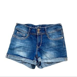 WALLFLOWER Jean Shorts Size 1 With Embellished Pockets